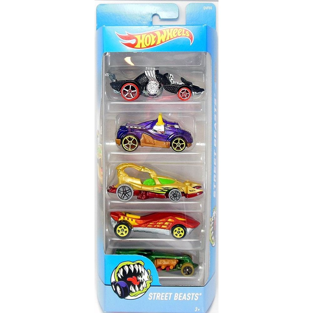 Комплект колички Hot Wheels, Street Beasts, DVF93 (5 модела)