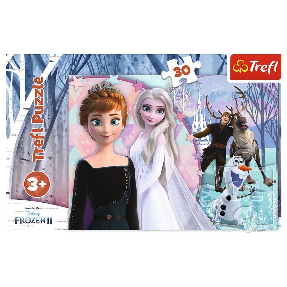 Пъзел 30 части, Trefl, Вълшебната земя, Disney Frozen 2