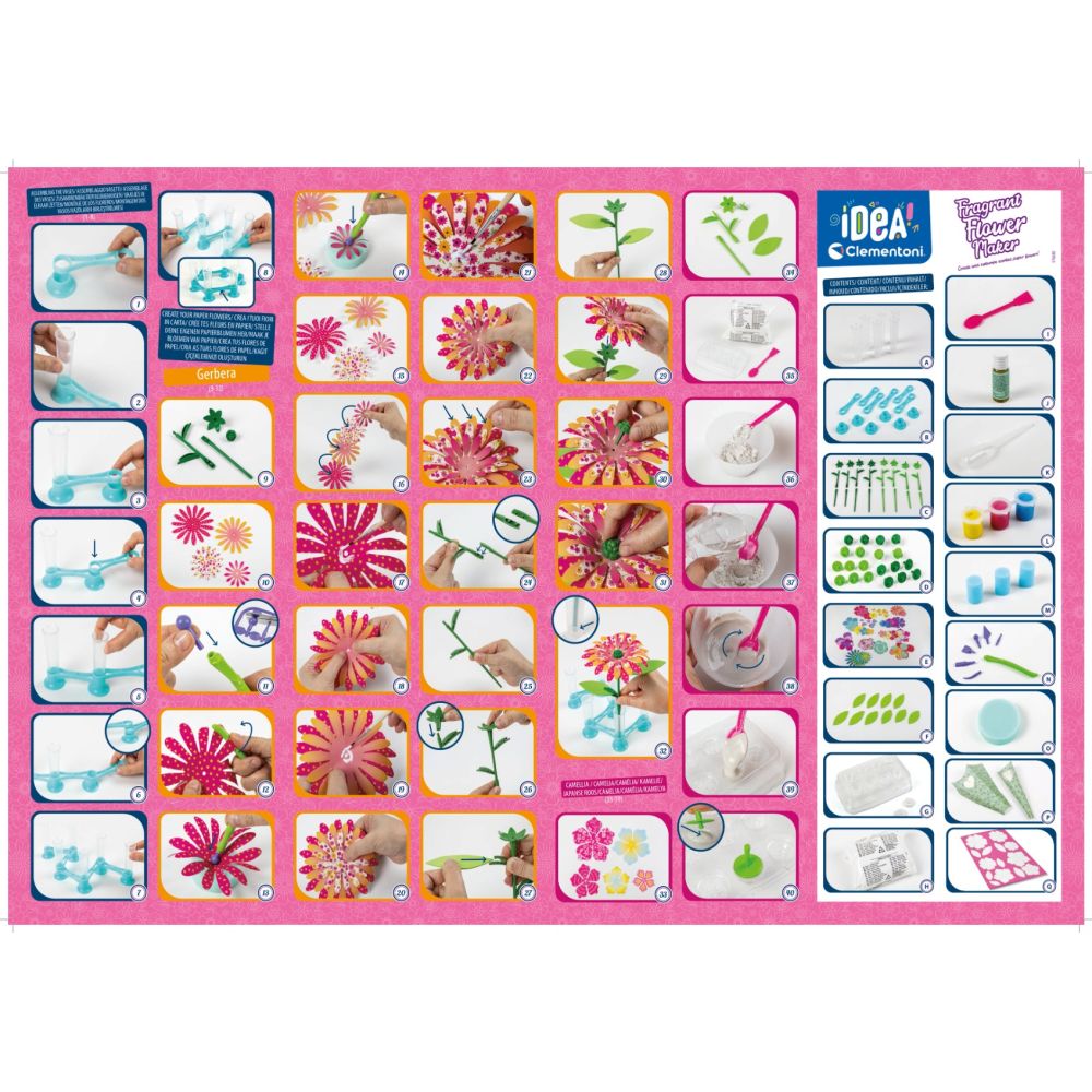 Творчески комплект за игра, Clementoni, Idea, Fragrant Flower Maker