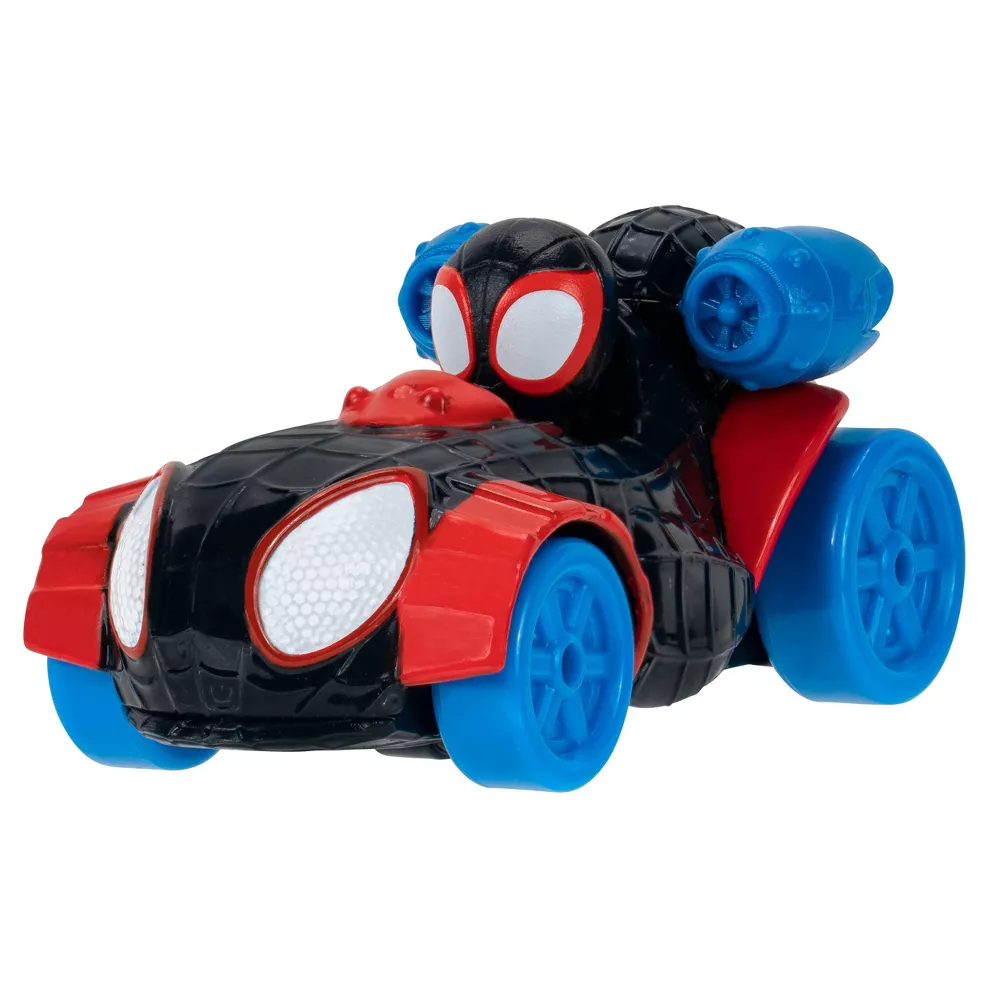 Метална количка и фигурка, Spidey and His Amazing Friends, Miles Morales
