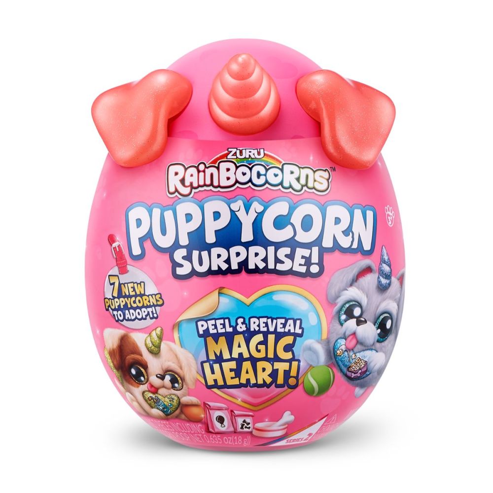Плюшена играчка изненада, Rainbocorns Puppycorn Surprise, Еднорогa Дъга Серия 2