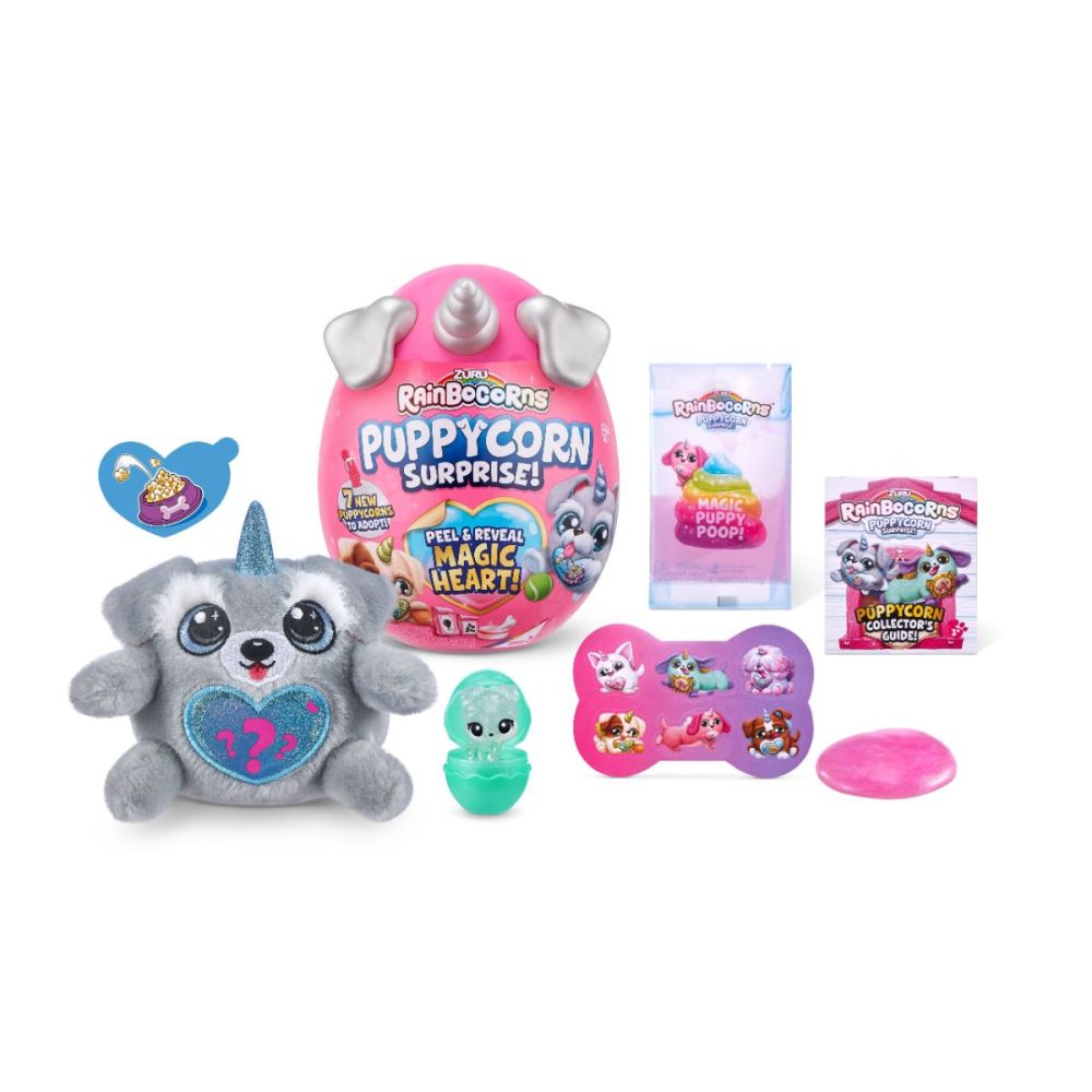 Плюшена играчка изненада, Rainbocorns Puppycorn Surprise, Еднорогa Дъга Серия 2