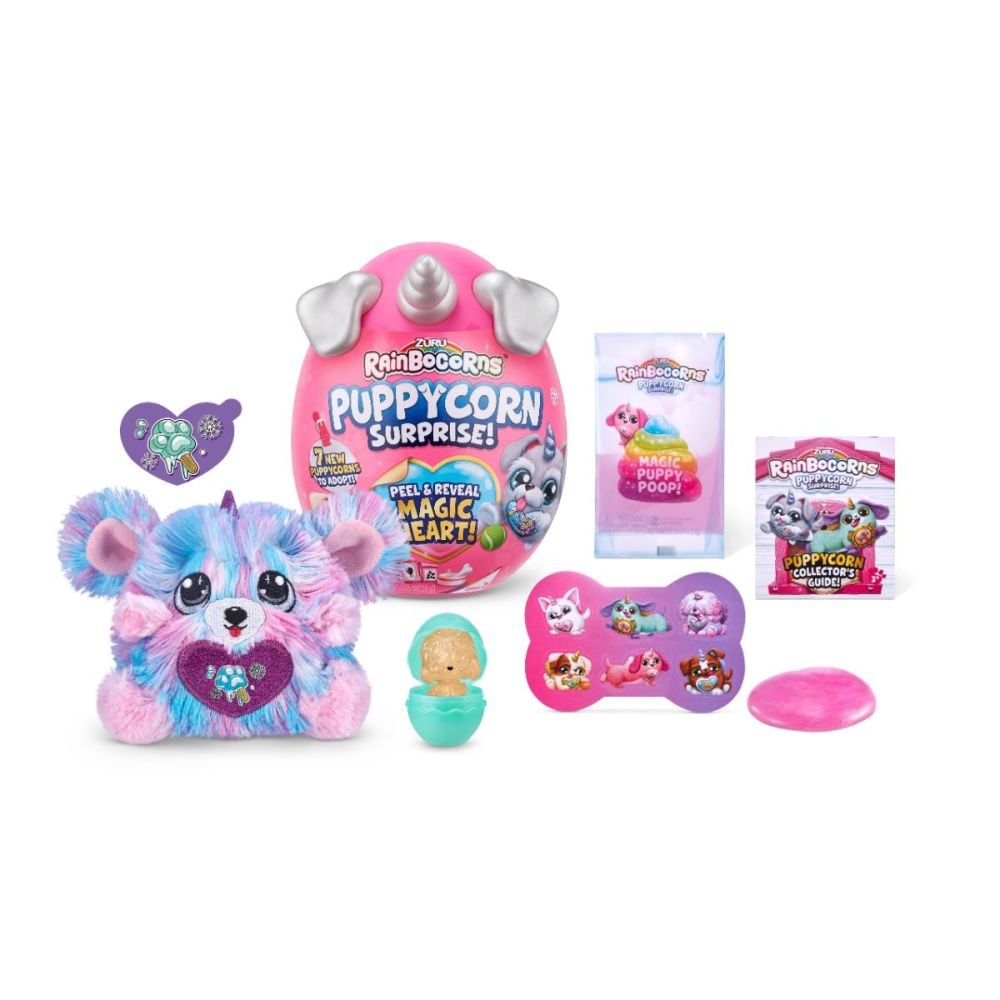 Плюшена играчка изненада, Rainbocorns Puppycorn Surprise, Еднорогa Дъга Серия 2