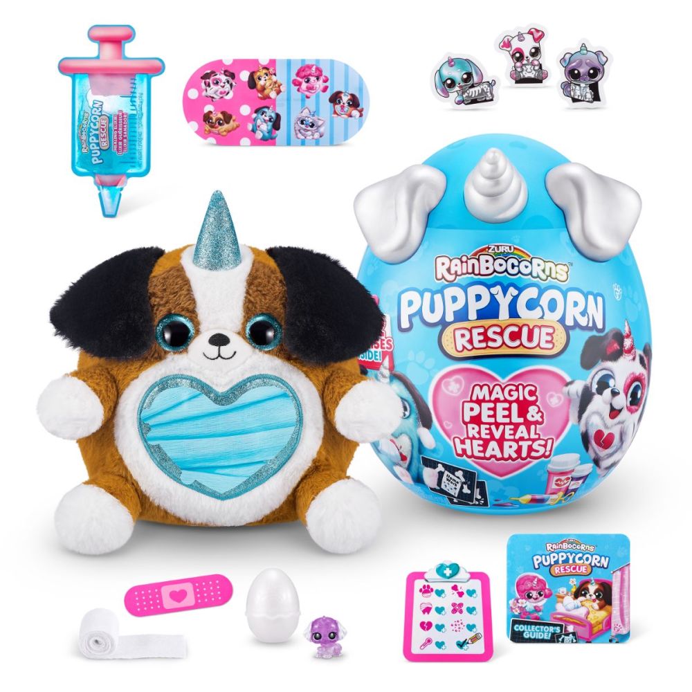 Плюшена играчка, Rainbocorns, Кученце Lottie на лекар