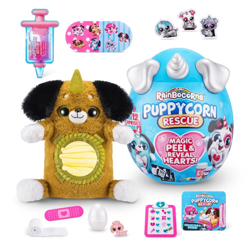 Плюшена играчка, Rainbocorns, Кученце Lottie на лекар