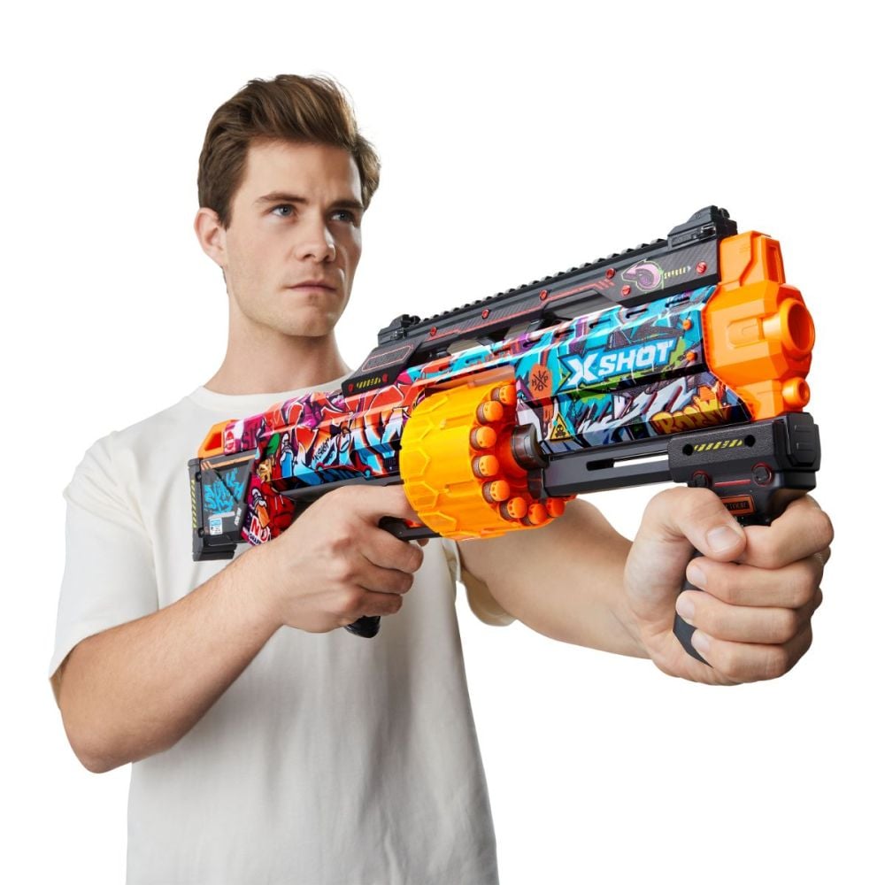 Бластер X-Shot, Excel Skins Last Stand, Graffiti, с 16 стрели, 36518B