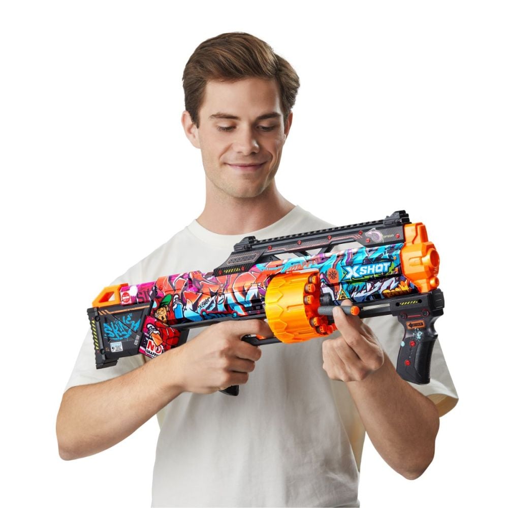 Бластер X-Shot, Excel Skins Last Stand, Graffiti, с 16 стрели, 36518B