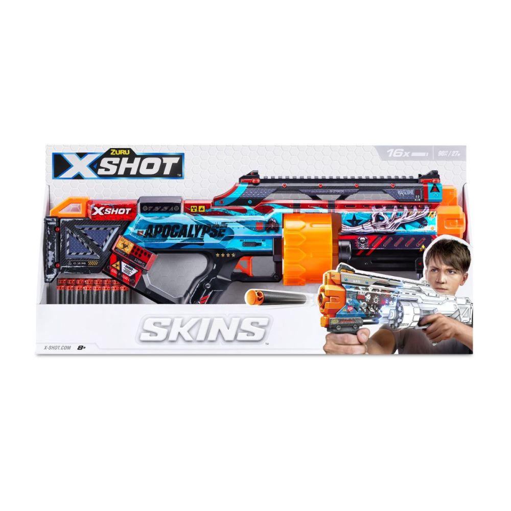 Бластер X-Shot, Excel Skins Last Stand, Warzone, с 16 стрели, 36518D