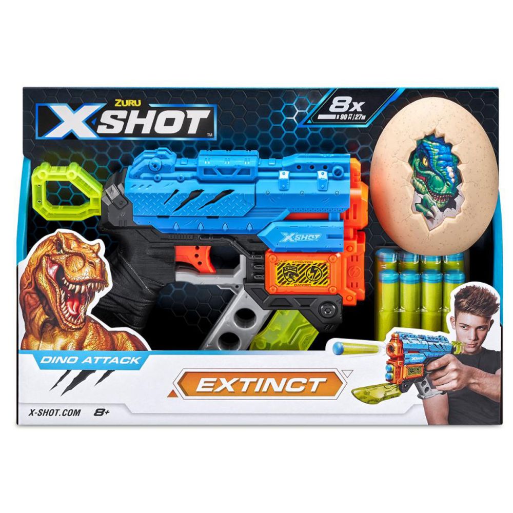 Бластер X-Shot, Dino Attack Extinct, 8 снаряда
