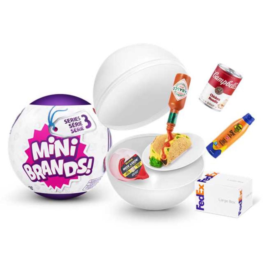 Топка с 5 изненади, Mini Brands, Global, Seria 3