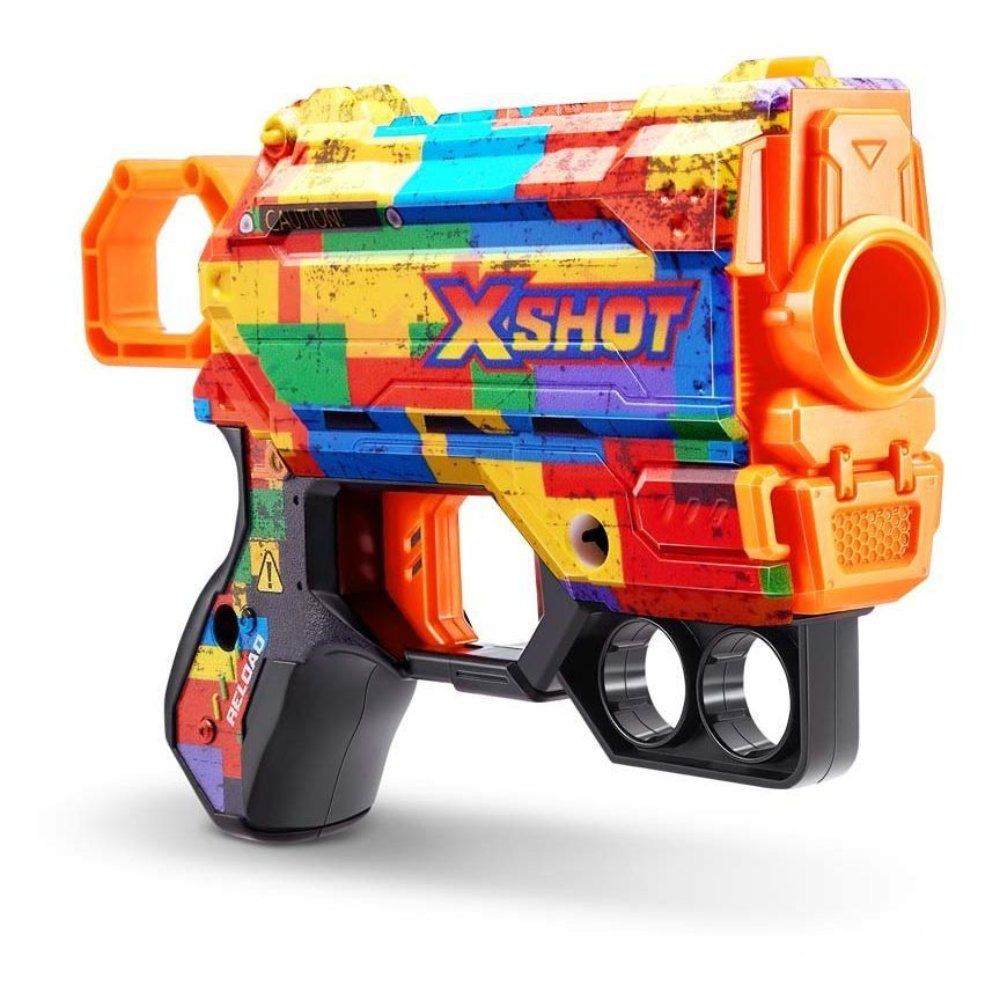 Бластер с 8 снаряда, X-Shot, Excel Skins Menace, Striper, 36515N