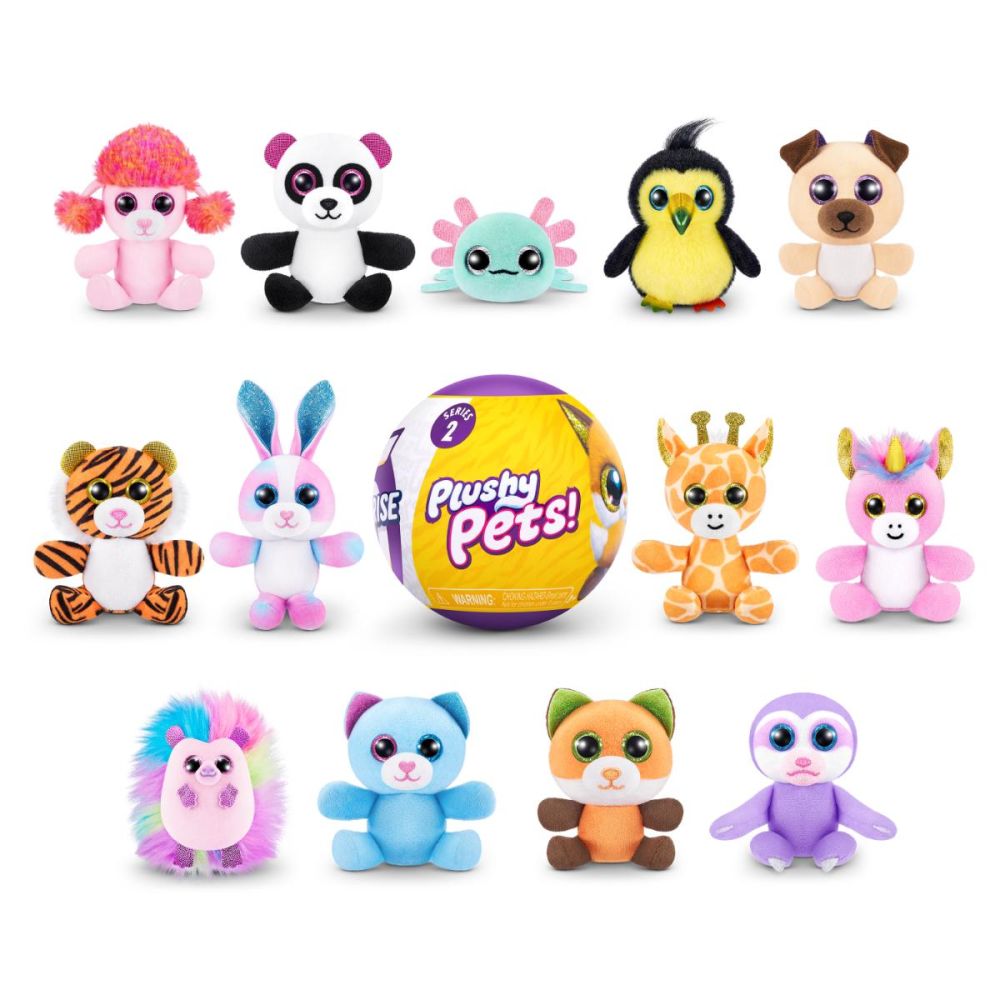 Плюшена играчка с 5 изненади, Zuru, Plushy Pets, S2