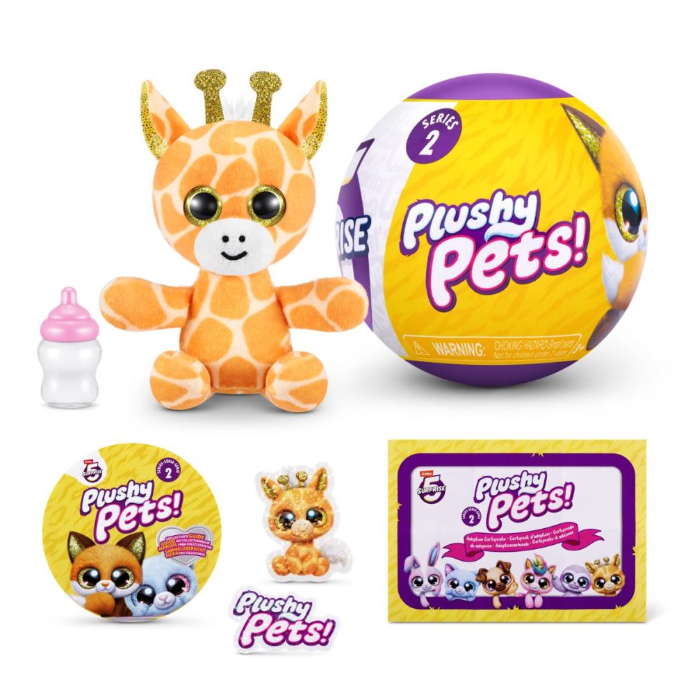 Плюшена играчка с 5 изненади, Zuru, Plushy Pets, S2