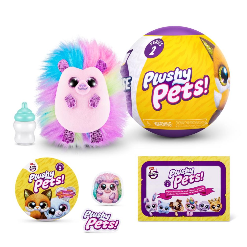 Плюшена играчка с 5 изненади, Zuru, Plushy Pets, S2