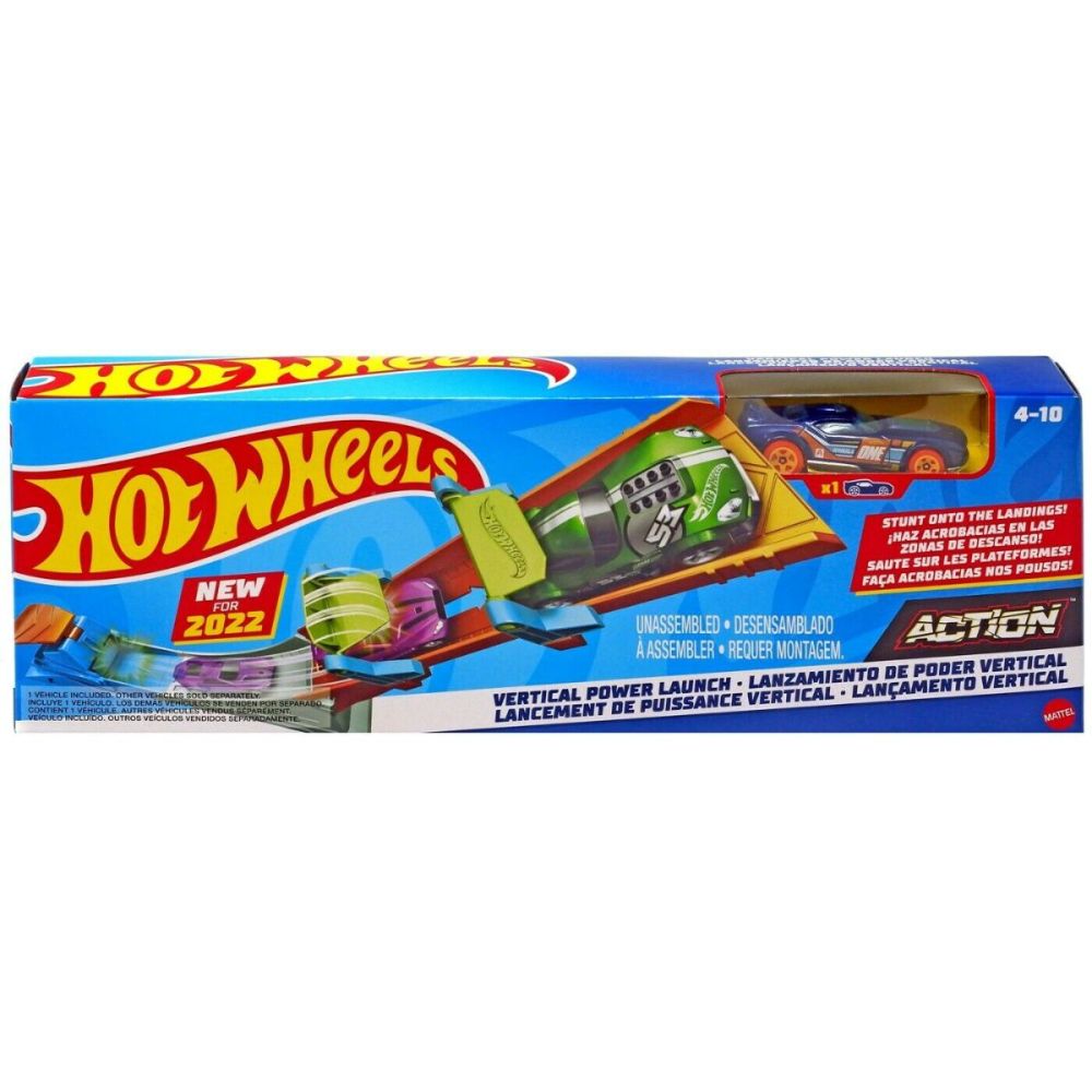 Комплект за игра Писта с количка и препятствия Hot Wheels, Vertical power launch, HFY69