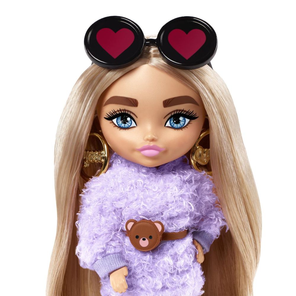 Кукла Barbie с дълга коса и аксесоари, Extra Minis, HGP66