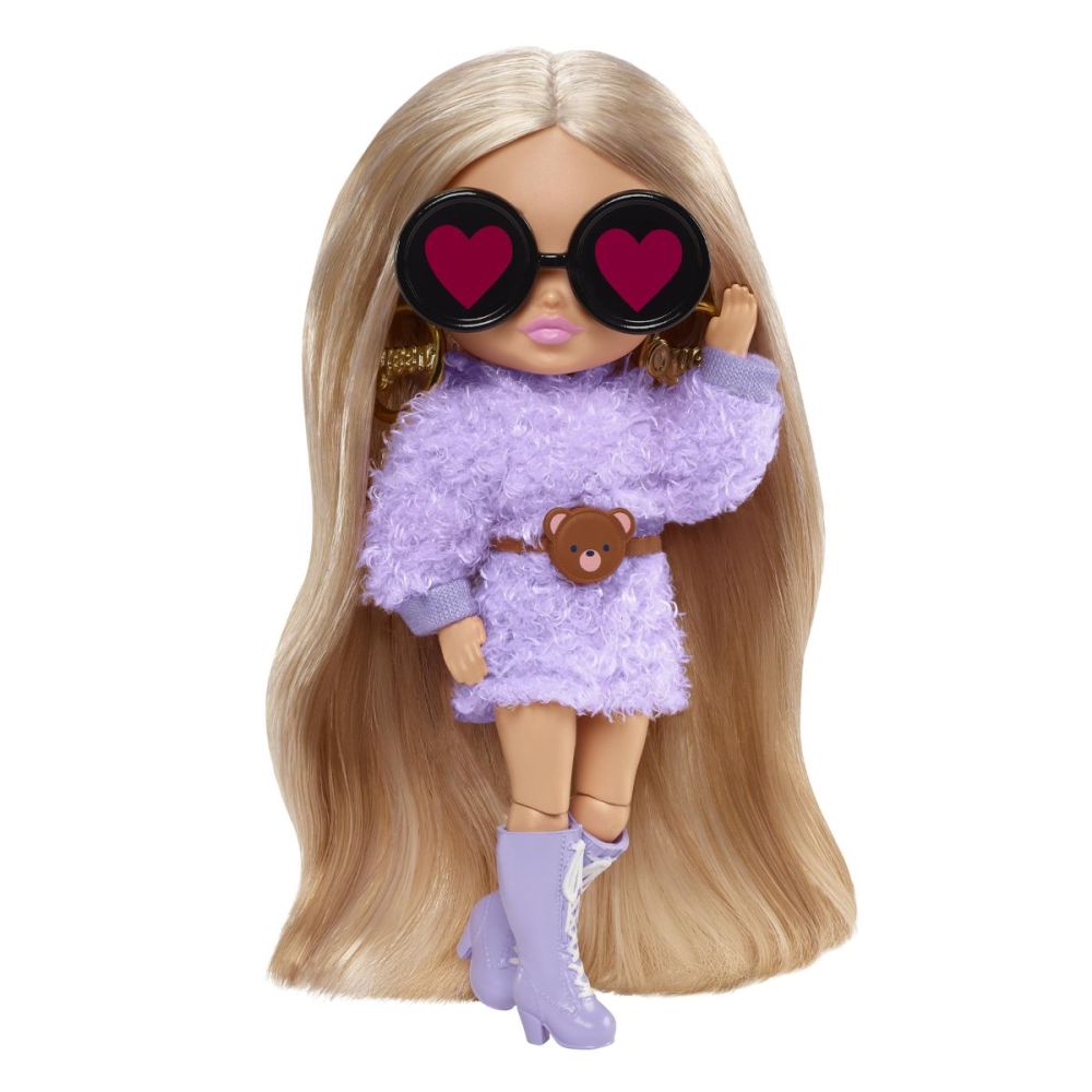 Кукла Barbie с дълга коса и аксесоари, Extra Minis, HGP66