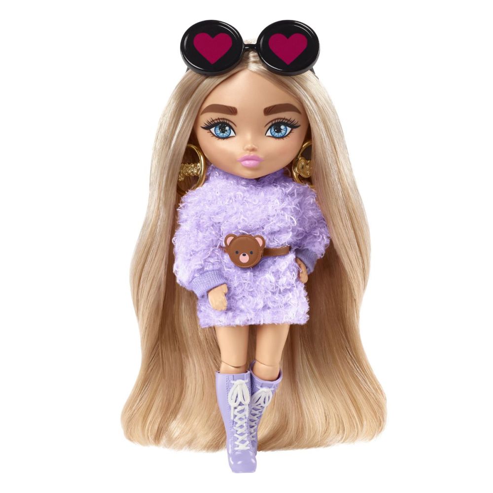 Кукла Barbie с дълга коса и аксесоари, Extra Minis, HGP66