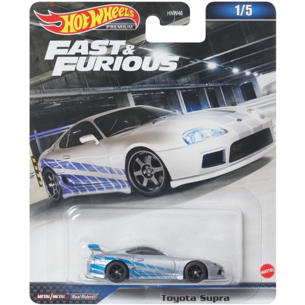 Метална количка, Hot Wheels, Fast and Furious, Toyota Supra, 1:64, HKD25