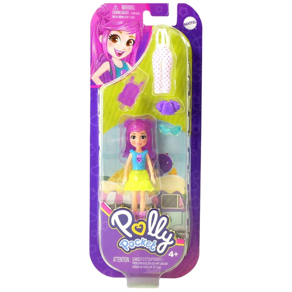 Мини кукла с дрехи за преобличане Polly Pocket, HRD59