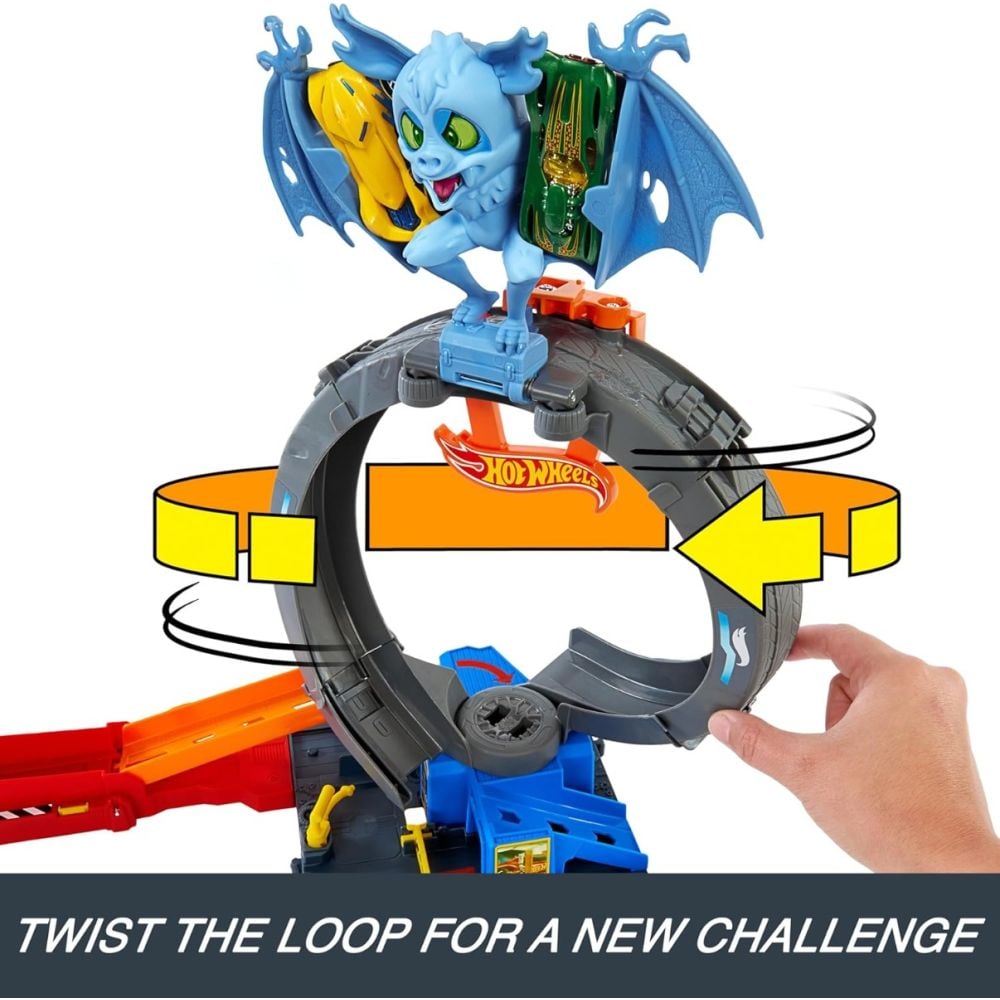 Комплект за игра, Hot Wheels City, Bat Loop Attack, HTN78