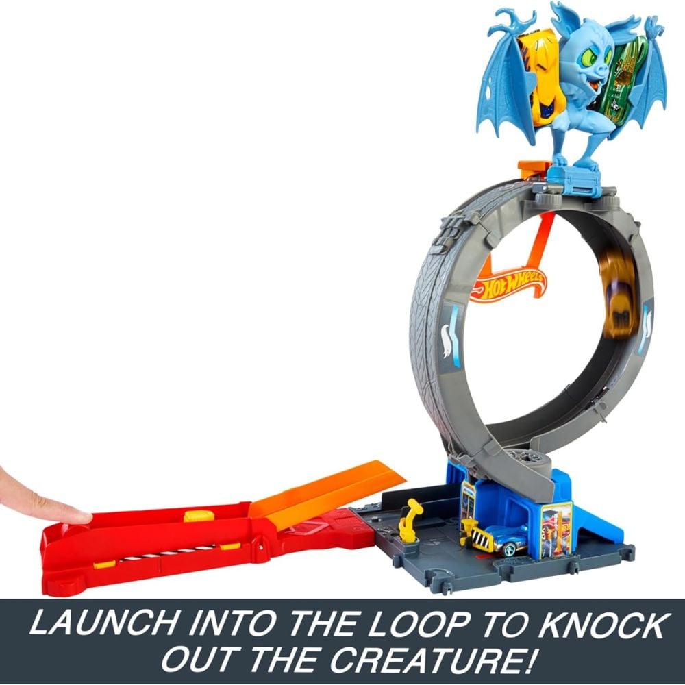 Комплект за игра, Hot Wheels City, Bat Loop Attack, HTN78
