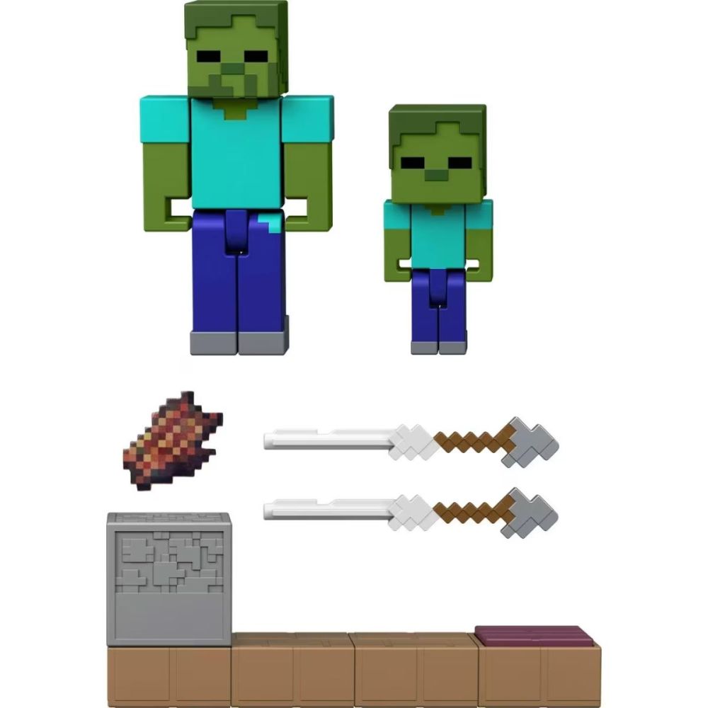 Комплект за игра с фигурки, Minecraft, Redstone, Zombie Arrow Trap, JKK03