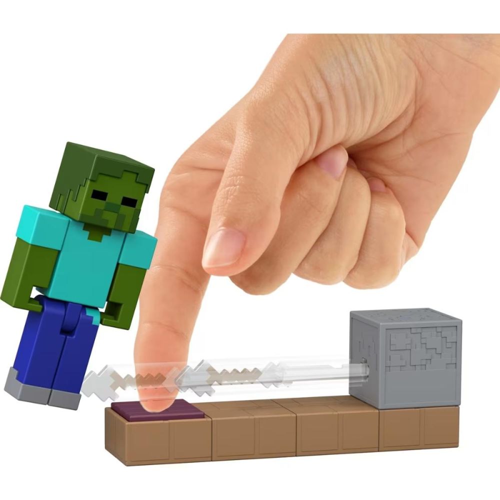 Комплект за игра с фигурки, Minecraft, Redstone, Zombie Arrow Trap, JKK03
