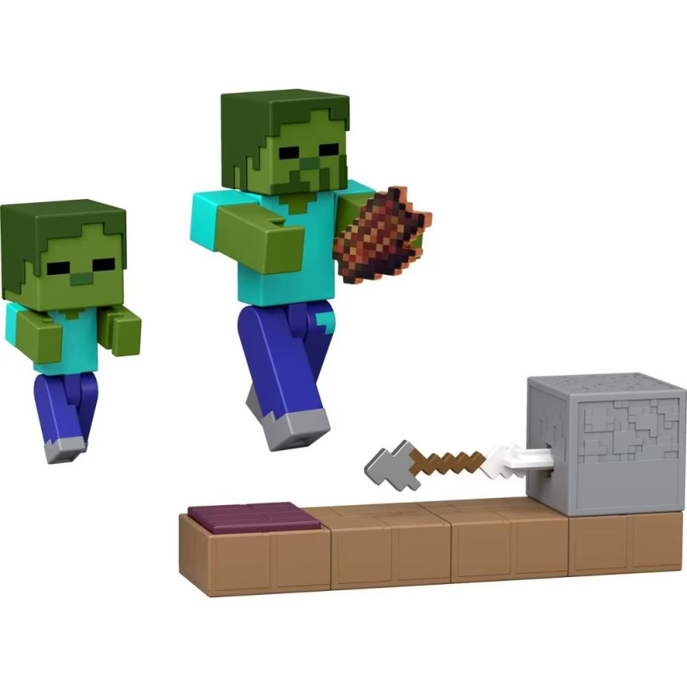Комплект за игра с фигурки, Minecraft, Redstone, Zombie Arrow Trap, JKK03