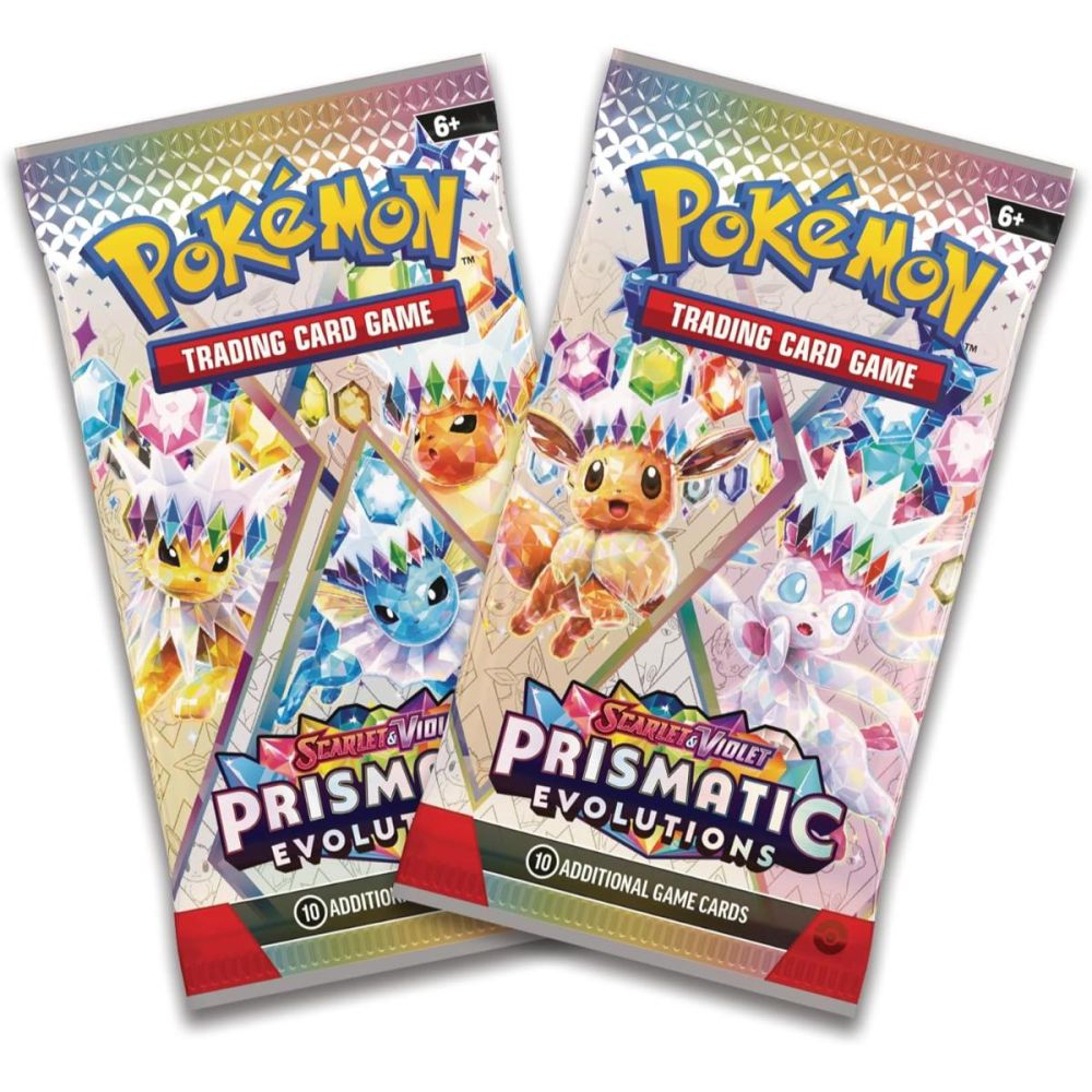 Комплект карти за игра, Pokemon, Scarlet & Violet Prismatic Evolutions, Mini Tin