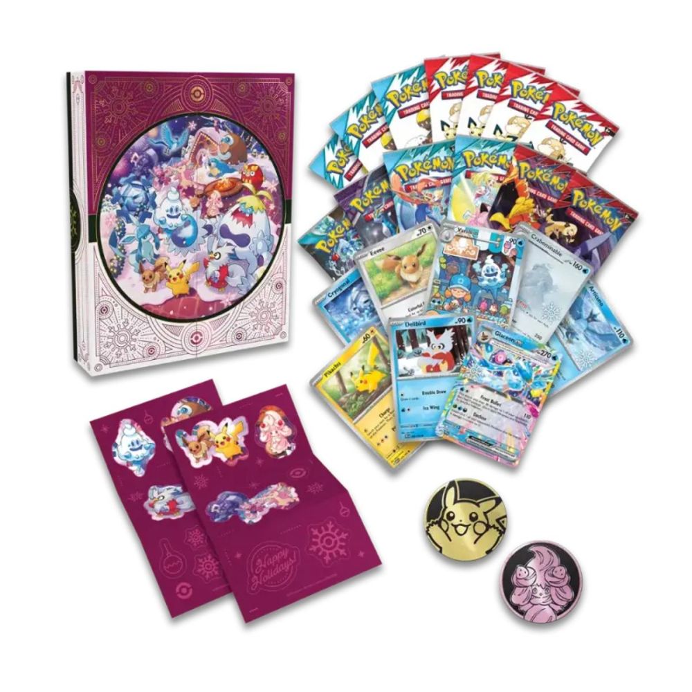Комплект карти Pokemon TCG, Holiday Calendar, 25 изненади
