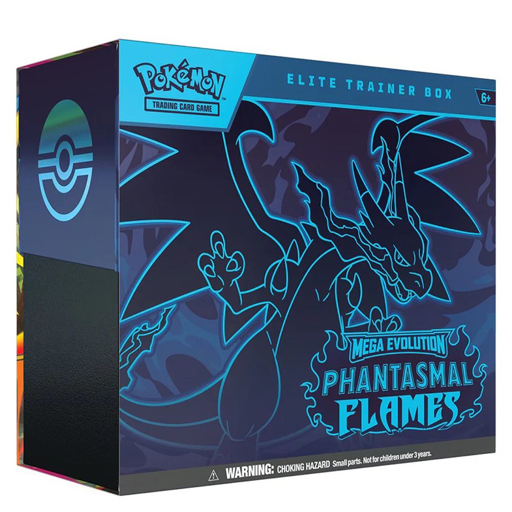 Комплект карти за игра, Pokemon TCG, Mega Evolution, Phantasmal Flames, Elite Trainer Box