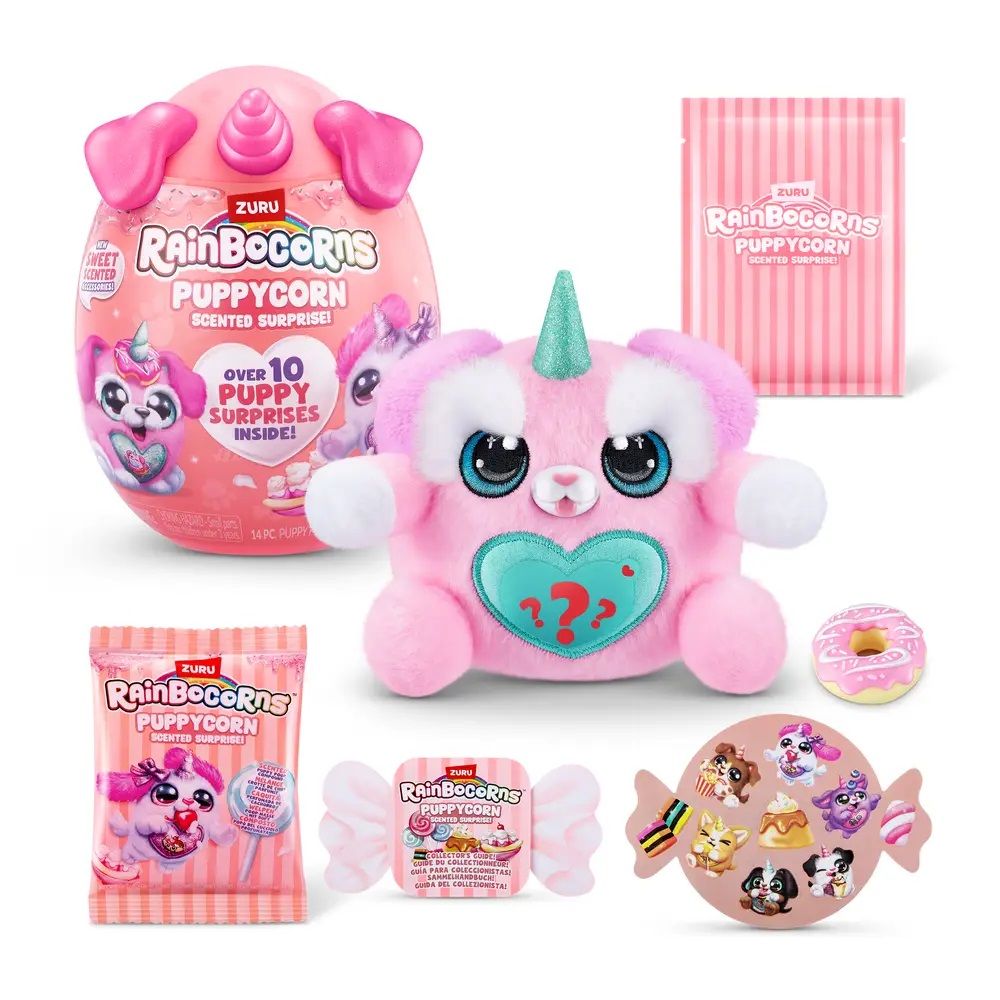 Плюшена играчка изненада, Raibocorn, Puppycorn, S4