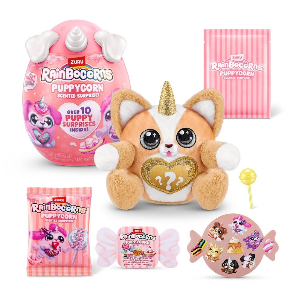 Плюшена играчка изненада, Raibocorn, Puppycorn, S4