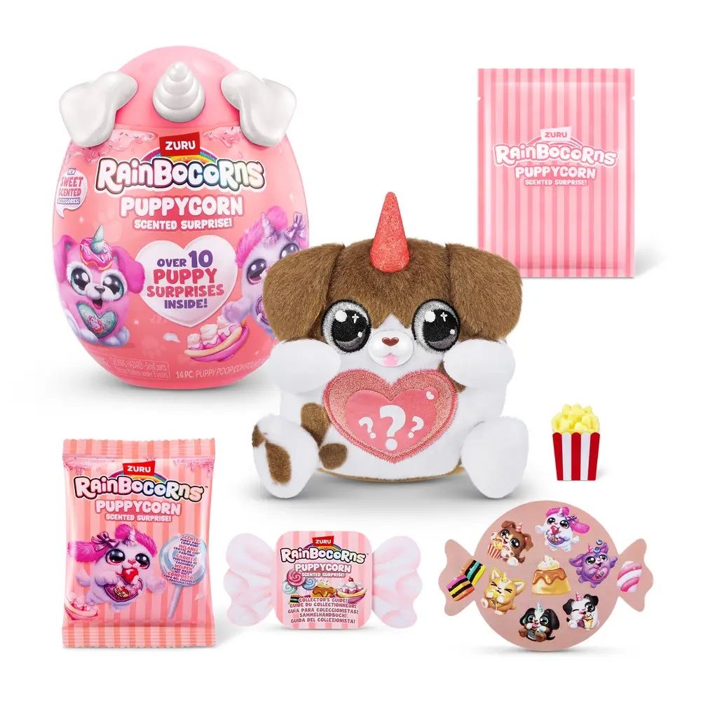 Плюшена играчка изненада, Raibocorn, Puppycorn, S4