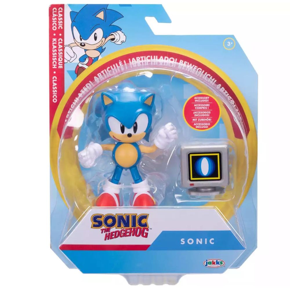 Подвижна фигурка с аксесоар, Sonic the Hedgehog, Sonic, 10 см, 2025