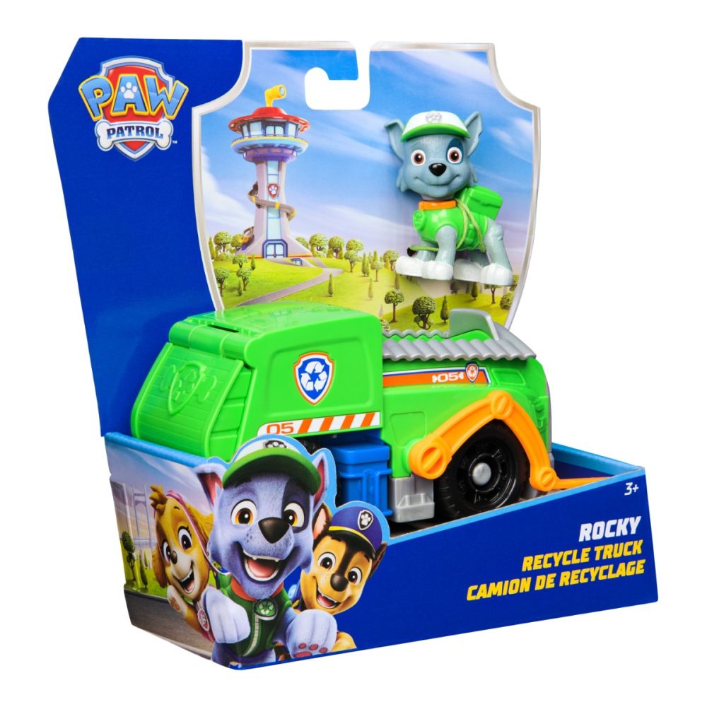Камион за рециклиране с фигурка, Paw Patrol, Rocky, 20148930