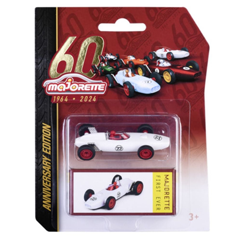 Метална количка, Majorette, Anniversary Edition 1964-2024, Бяла