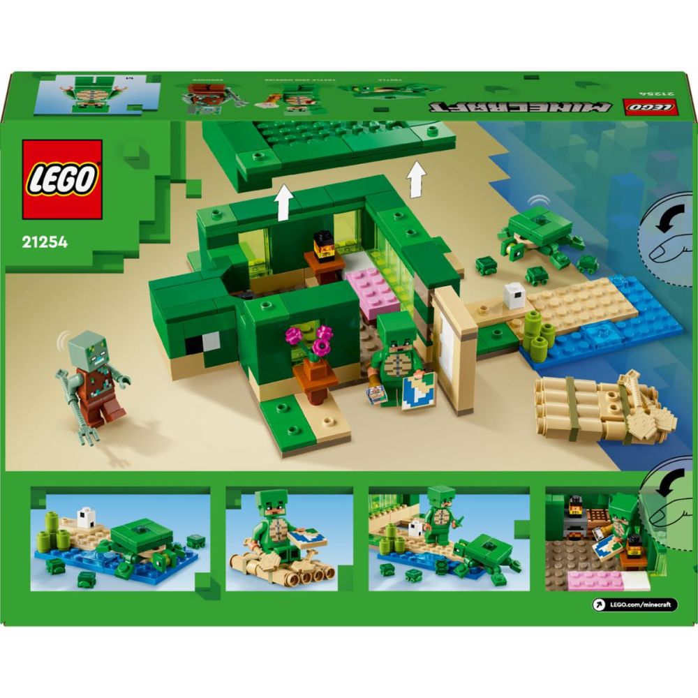 LEGO® Minecraft - Къща на плажа на костенурките (21254)