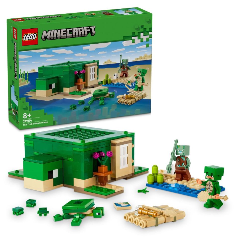 LEGO® Minecraft - Къща на плажа на костенурките (21254)