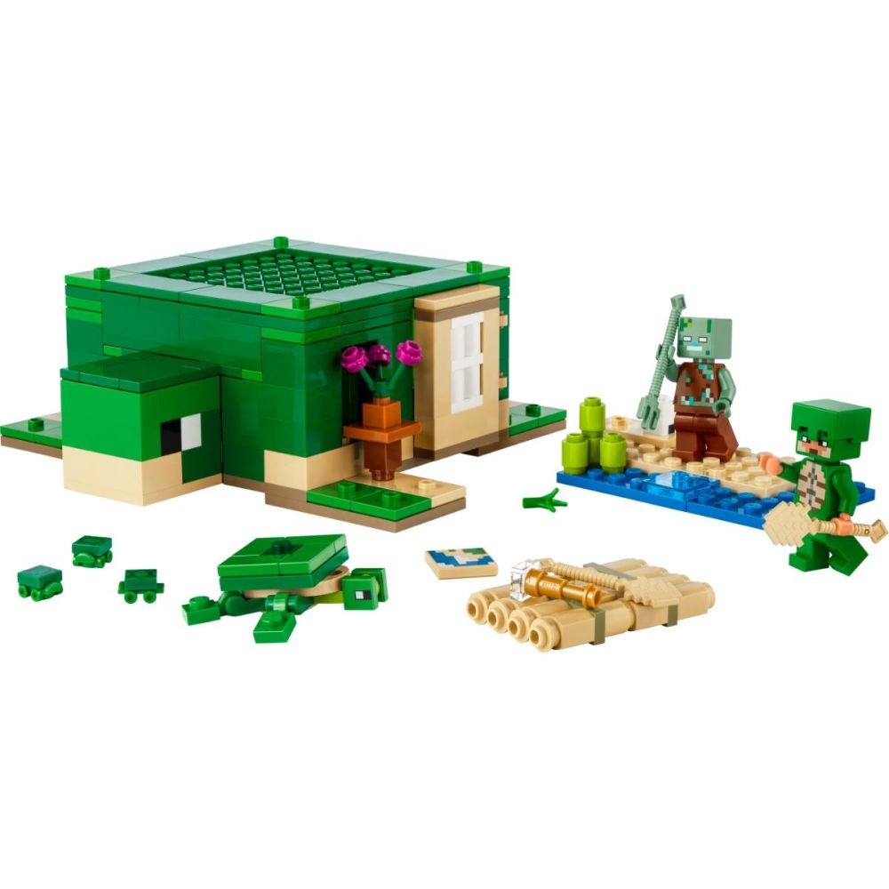 LEGO® Minecraft - Къща на плажа на костенурките (21254)