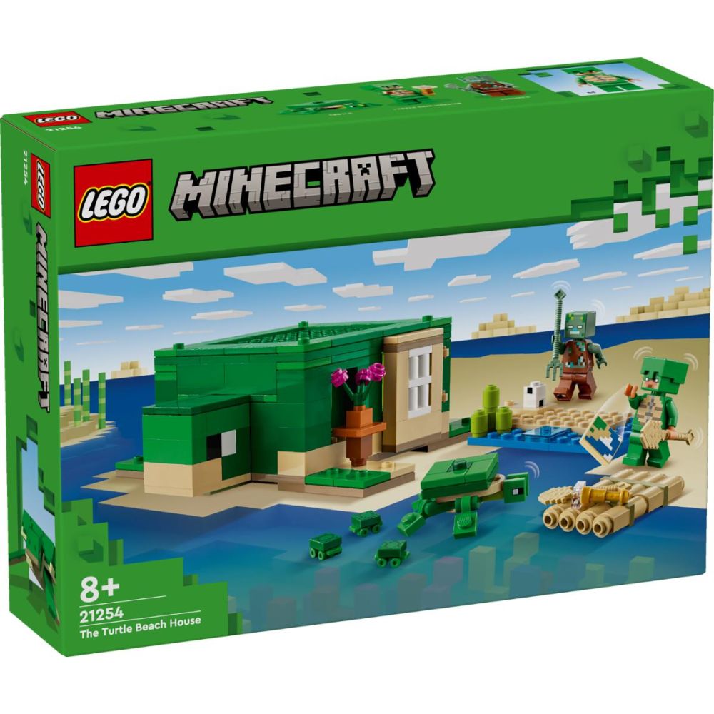 LEGO® Minecraft - Къща на плажа на костенурките (21254)