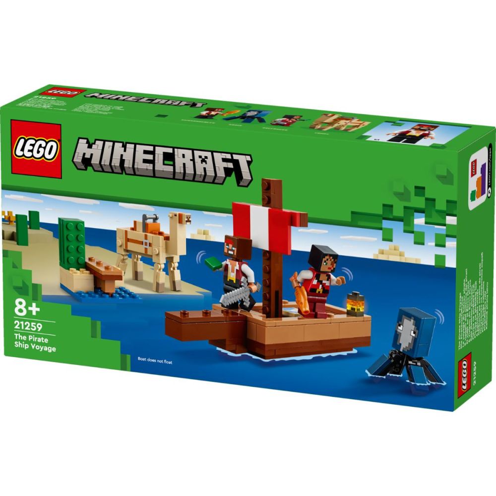 LEGO® Minecraft - Пътуването на пиратския кораб (21259)