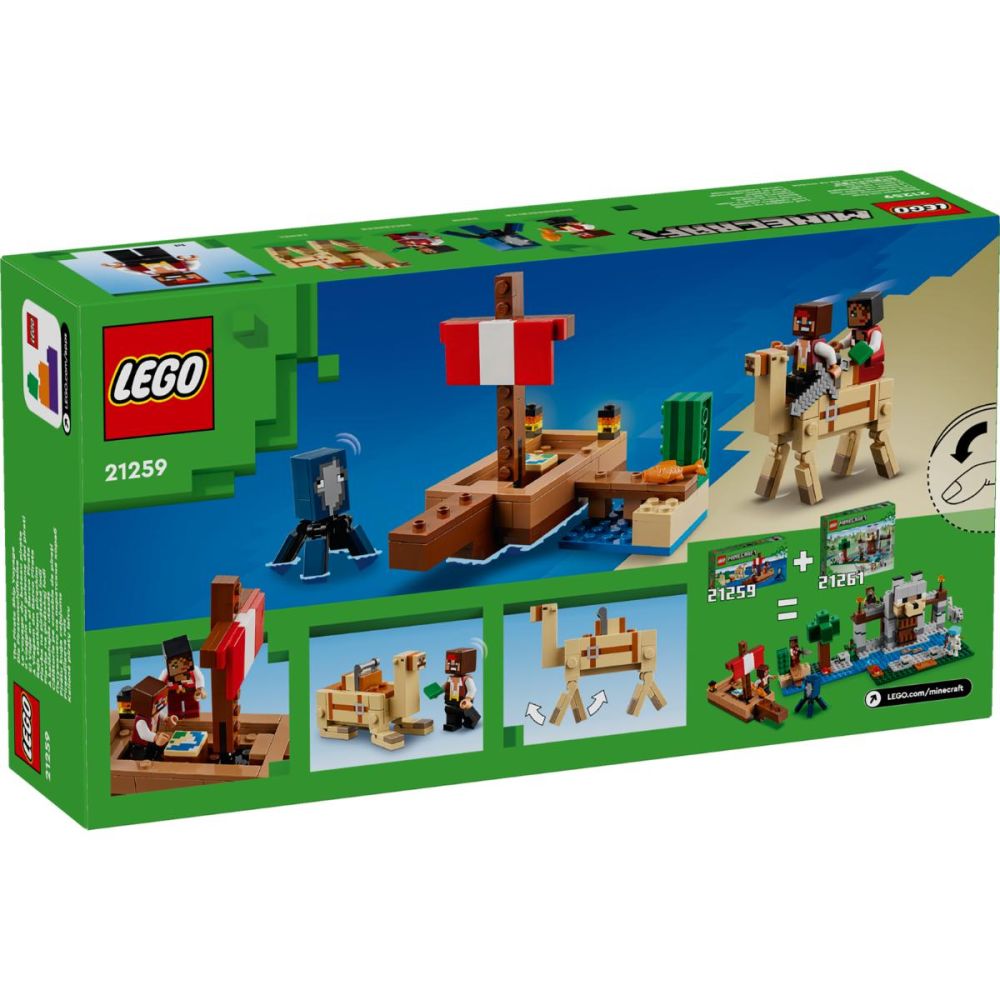 LEGO® Minecraft - Пътуването на пиратския кораб (21259)
