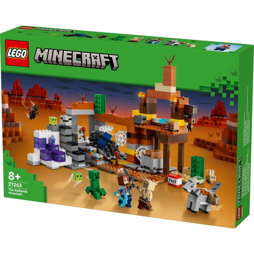 LEGO® Minecraft - Миньорска шахта в неплодородните земи (21263)