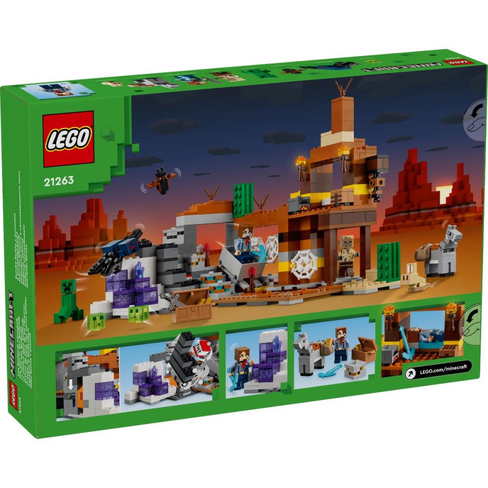 LEGO® Minecraft - Миньорска шахта в неплодородните земи (21263)