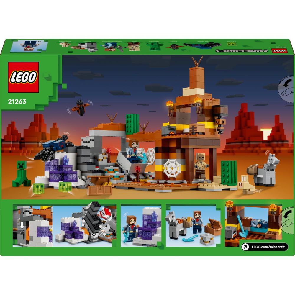 LEGO® Minecraft - Миньорска шахта в неплодородните земи (21263)