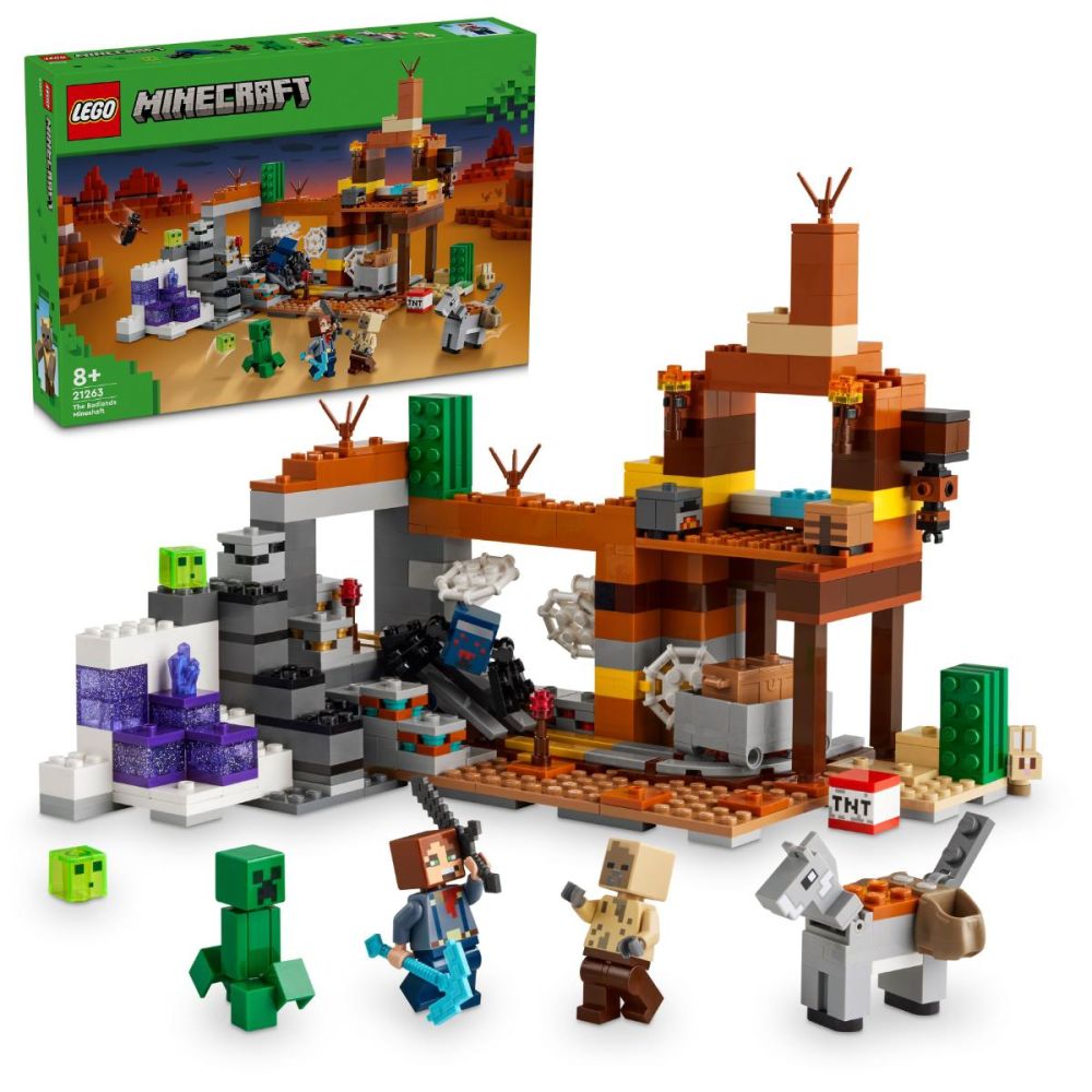 LEGO® Minecraft - Миньорска шахта в неплодородните земи (21263)