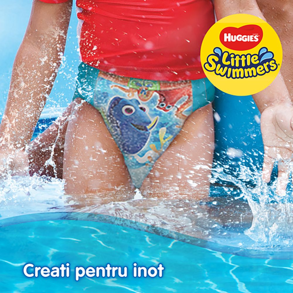 Памперси за плуване Huggies Little Swimmers, Размер 2-3, 3 - 8 кг, 12 бр.