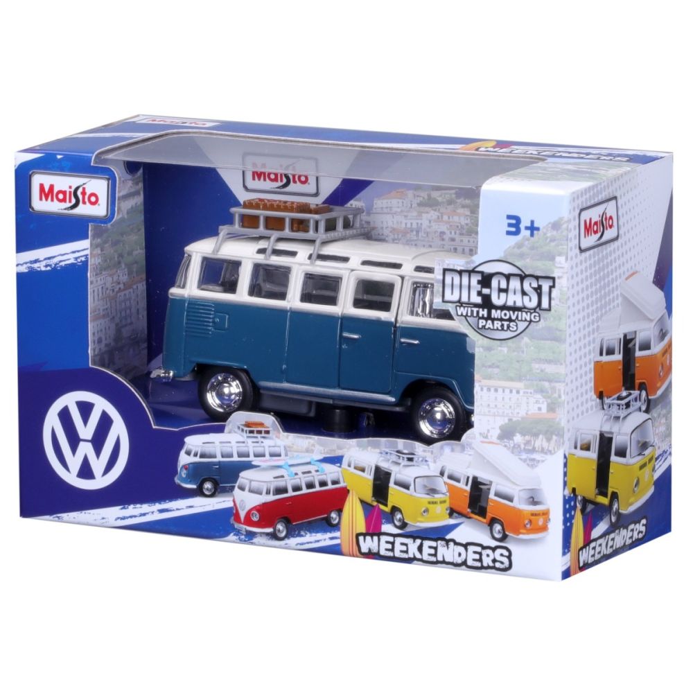 Каравана, Maisto, Volkswagen T2, Weekenders, Синя